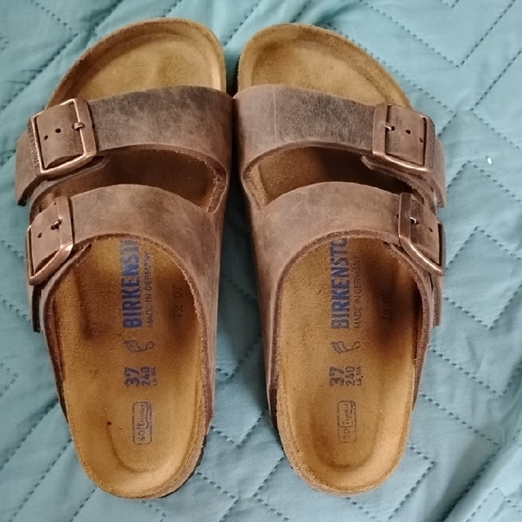 Birkenstock Shoes - Birkenstock Tan Leather Sandals
